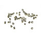 Zylinderförmige 925 Sterlingsilber Mini-Quetschperlen Crimpperlen 1 x 1 mm - 25 Stk.
