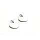 Großer 925 Sterlingsilber Herz Charm, Herz Anhänger 15 mm zum Stempeln oder Gravieren