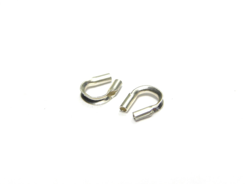 U-förmiger 925 Sterlingsilber-Drahtschutz 0,56 mm - 10 Stk. U-förmiger 925 Sterlingsilber-Drahtschutz 0,56 mm - 10 Stk.