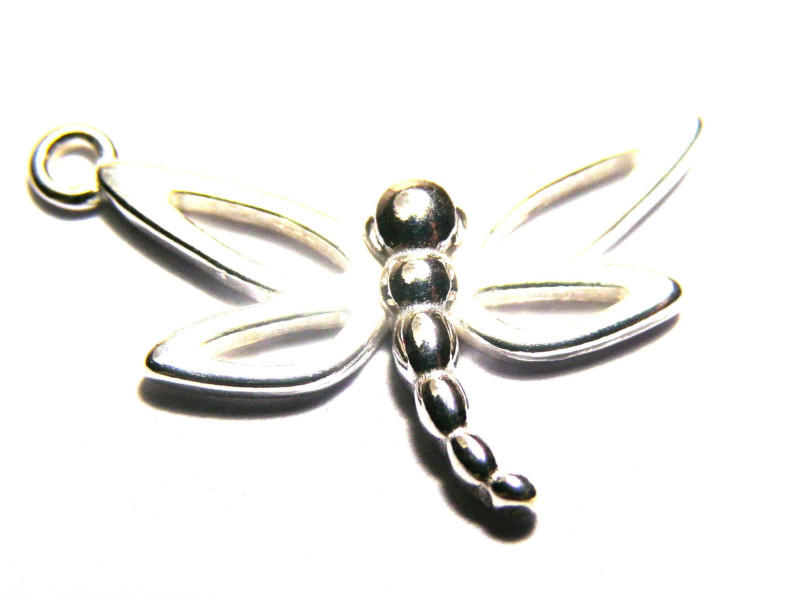 Sterlingsilber Libelle Charm Anhänger 22 mm Sterlingsilber Libelle Charm Anhänger 22 mm