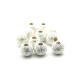 4 mm kleine runde Sterlingsilber-Perlen mit sandgestrahlter Oberfläche (5 Stk.) 4 mm kleine runde Sterlingsilber-Perlen mit sandgestrahlter Oberfläche (5 Stk.)