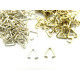 5 mm Small Triangle Pendant Bails - Gold or Silver Plated - 25 Pc. 5 mm Small Triangle Pendant Bails - Gold or Silver Plated - 25 Pc.