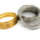 0.8 mm x 6 cm Silver/Gold Steel Bracelet Memory Wire 0.8 mm x 6 cm Silver/Gold Steel Bracelet Memory Wire