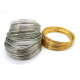 0.8 mm x 6 cm Silver/Gold Steel Bracelet Memory Wire 0.8 mm x 6 cm Silver/Gold Steel Bracelet Memory Wire