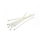 35 x 0,5 mm Sterling-Silber 925 Nietstifte mit Kugel (10 od. 50 Stk.)