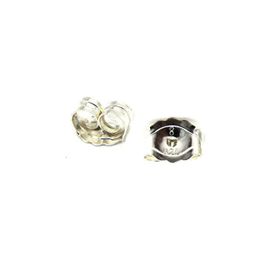 5 mm Sterling Silver 925 Butterfly Earring Backs, Scrollbacks (2 Pc. or 10 Pc.) 5 mm Sterling Silver 925 Butterfly Earring Backs, Scrollbacks (2 Pc. or 10 Pc.)