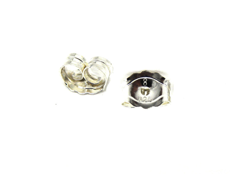 5 mm Sterling Silver 925 Butterfly Earring Backs, Scrollbacks (2 Pc. or 10 Pc.) 5 mm Sterling Silver 925 Butterfly Earring Backs, Scrollbacks (2 Pc. or 10 Pc.)