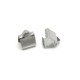 6 mm Small Stainless Steel Ribbon Crimp Ends - Crimp Terminals (10 or 50 Pc.)