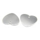 15 x 14 mm großer flacher 925 Sterlingsilber Herz-Anhänger zum Stempeln 15 x 14 mm großer flacher 925 Sterlingsilber Herz-Anhänger zum Stempeln